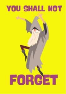 You shall not forget Funny gandal okladka