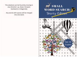 Paperback Cover Small WS x Word Search X pages Bleed CMYK